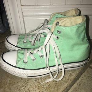 Converse Unisex Mint Green Hi Tops